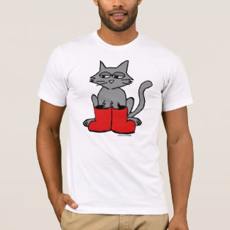 T-shirt Bottes et chats