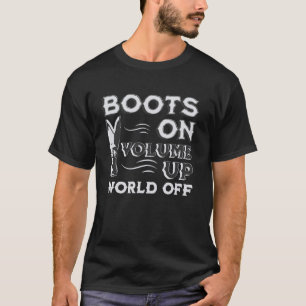 T-shirt Bottes montées volume augmenté cow-boy amateur de