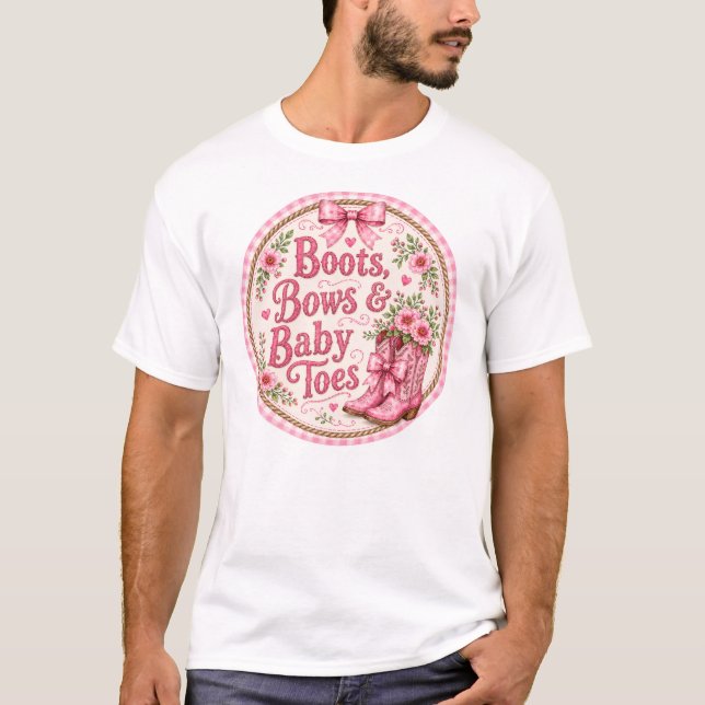 T-shirt Bottes Nœuds et Petits Pieds (Devant)