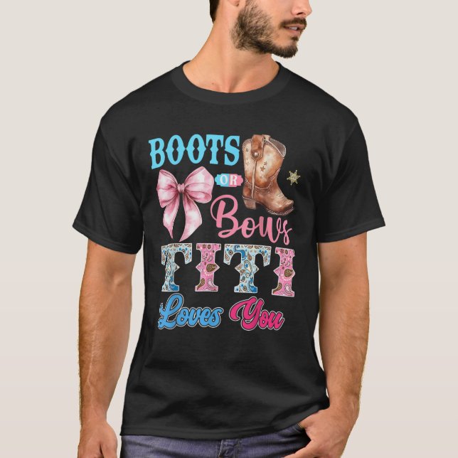T-shirt Bottes ou bows Titi vous aime Genre Reveilla Party (Devant)