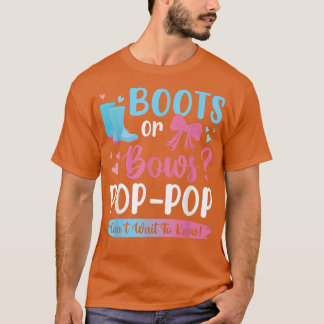 T-shirt Bottes ou noeuds de révélation du sexe Pop Pop béb