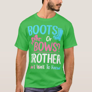 T-shirt Bottes ou vaches Frère Genre Révéler Grossesse Ann
