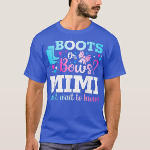 T-shirt Bottes ou vaches Mimi Baby shower de révélation de