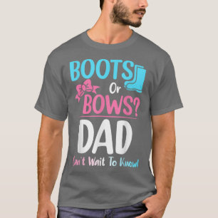 T-shirt Bottes ou vaches Papa Genre Révéler Grossesse Anno