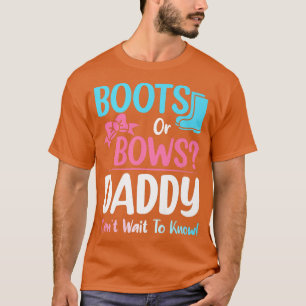 T-shirt Bottes ou vaches papa Genre Révéler Grossesse Anno