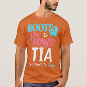 T-shirt Bottes ou vaches Tia Genre Révéler Grossesse Annon