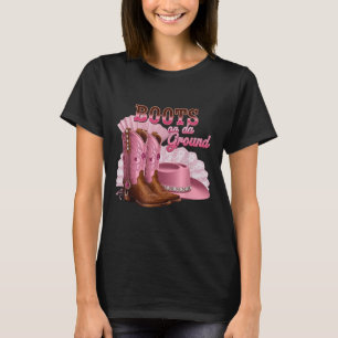 T-shirt Bottes Sur Le Terrain Boot Cowboy Western Cowgirl 