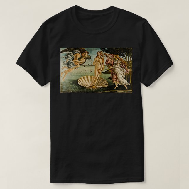 T-shirt Botticelli La Naissance De Vénus 1483 1485 (Design devant)