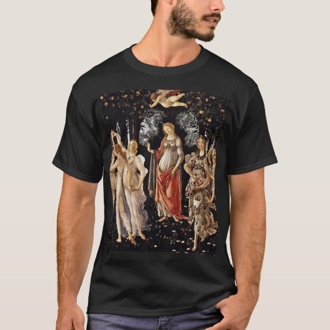 T-shirt Botticelli - La Primavera .Spring (Devant)