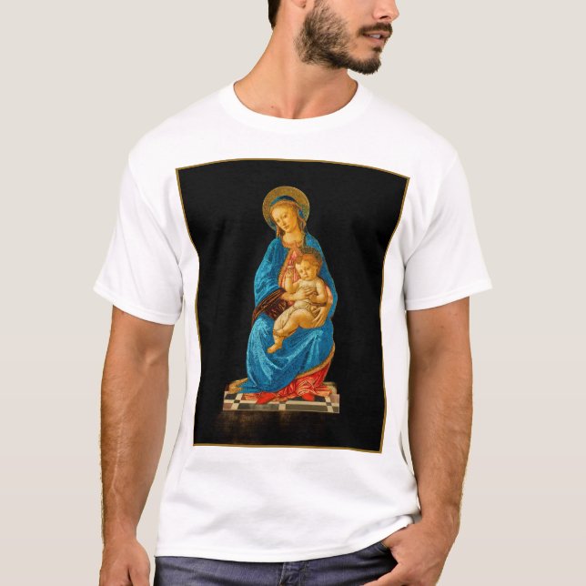 T-shirt Botticelli Madonna et l'enfant intronisé (Devant)