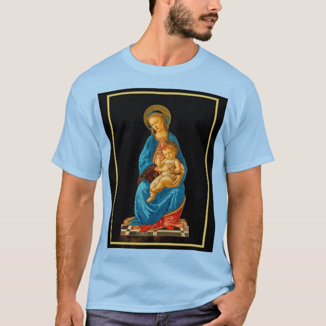 T-shirt Botticelli Madonna et l'enfant intronisé (Devant)
