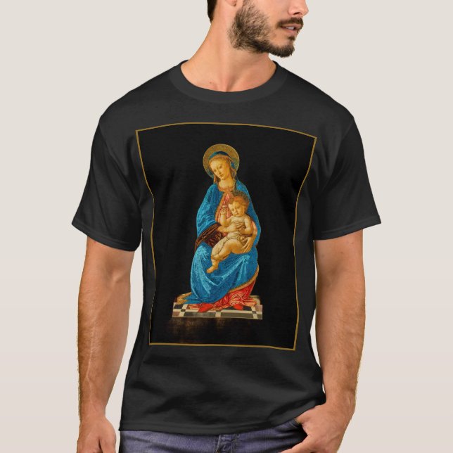 T-shirt Botticelli Madonna et l'enfant intronisé (Devant)