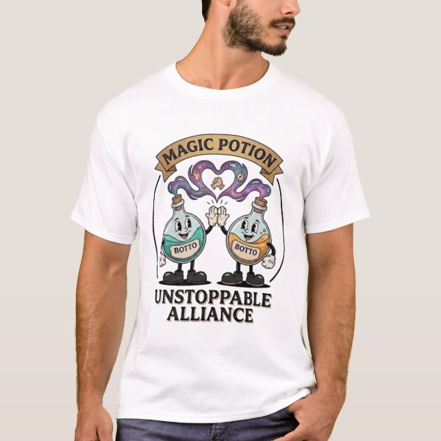 T-shirt Botto Marque Alliance Irrésistible Potio Rétro Mag (Devant)