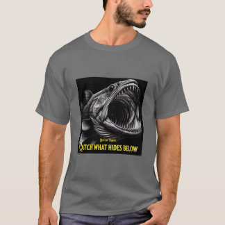 T-shirt Bottom Fishing Catch what hides below