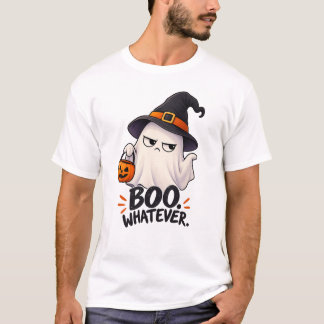 T-shirt Bou quoi que ce soit drôle grincheux fantôme sorci