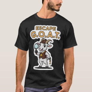 T-shirt Bouc de Fuite Amusant Amateur de Salle d'Évasion B