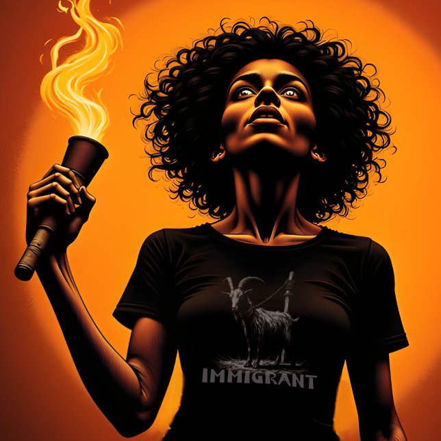 T-shirt Bouc émissaire des immigrants (Créateur téléchargé)