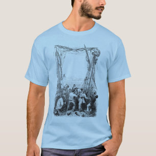 T-shirt Bouccaniers d'époque et un navire pirate naufragé
