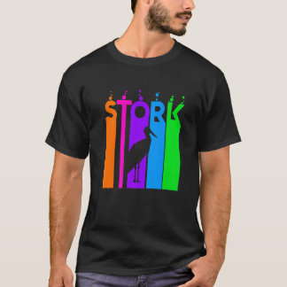 T-shirt Bouche Animal Rainbow Bubble Avec Silhouette