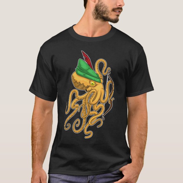 T-shirt Bouche d'archer de pieuvre (Devant)