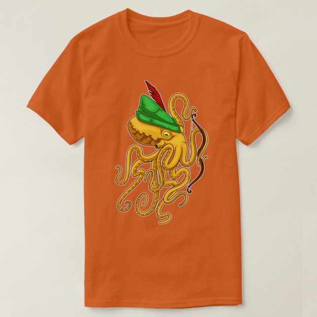 T-shirt Bouche d'archer de pieuvre (Design devant)