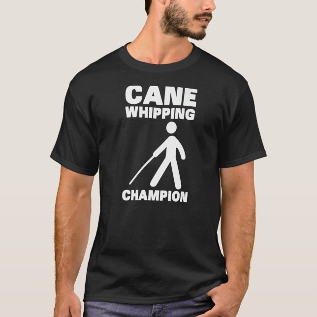 T-shirt Bouche de canne Braille Visuellement déficient Ave (Devant)