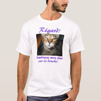 T-shirt Bouche de La de sur de conversation de J'embrasse