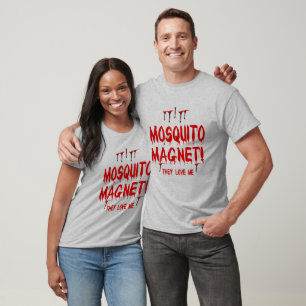 T-shirt Bouche De Sang Mosquito Magnet Ils M'Aiment Unisex