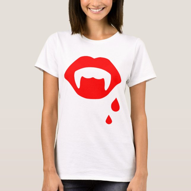 T-shirt Bouche de vampire (Devant)