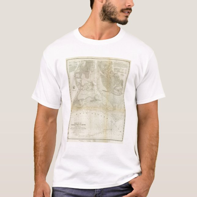 T-shirt Bouche le fleuve Connecticut (Devant)