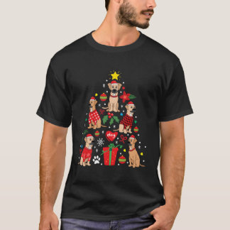 T-shirt Bouche Noire Cur Ornement Arbre Chien Maman Papa C