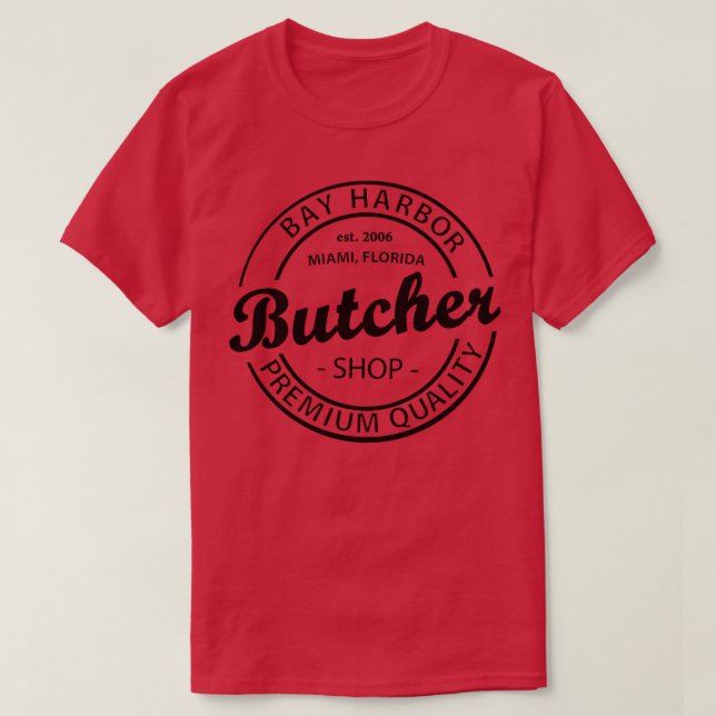 T-shirt Boucher Bay Harbour Boucher noir (Design devant)