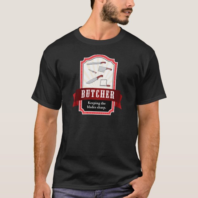 T-shirt boucher, carnivore (Devant)