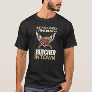 T-shirt Boucher Couteaux Viande - Boucherie Premium