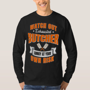 T-shirt Boucher Épuisé Flesher Poultry Acheteur Viande