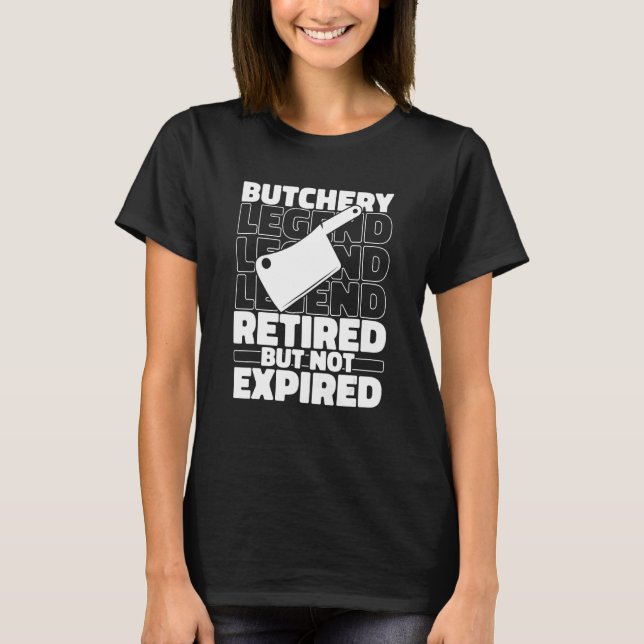 T-shirt Boucher retraité - Boucherie de viande (Devant)