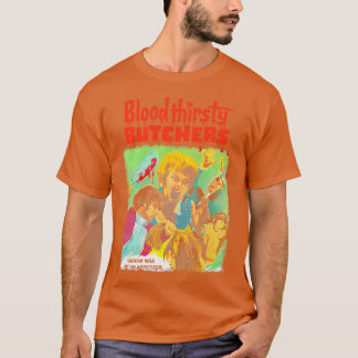 T-shirt Bouchers assoiffés de sang Minuit Vidéo Culte Horr