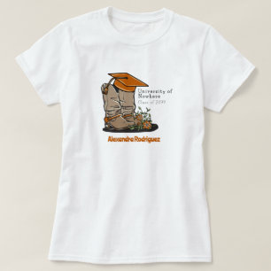T-shirt Bouchon de finition et fleurs Burnt Orange Cowboy 