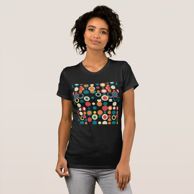 T-shirt Boucle colorée à points vibrants (Devant entier)