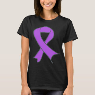 T-shirt Boucle de conscience lavande comme symbole
