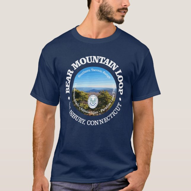 T-shirt Boucle de montagne de l'ours (rd) (Devant)
