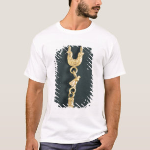T-shirt Boucle d'oreille d'or avec le pendentif