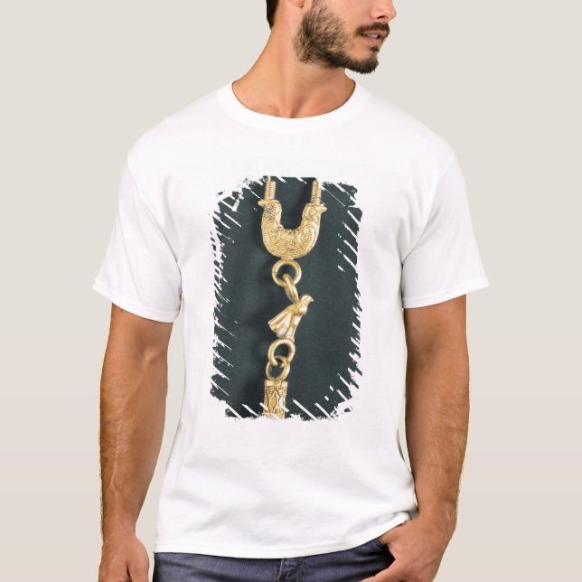 T-shirt Boucle d'oreille d'or avec le pendentif (Devant)