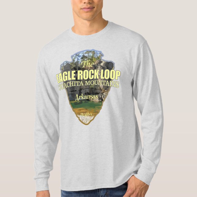 T-shirt Boucle rocheuse d'aigle (flèche) (Devant)