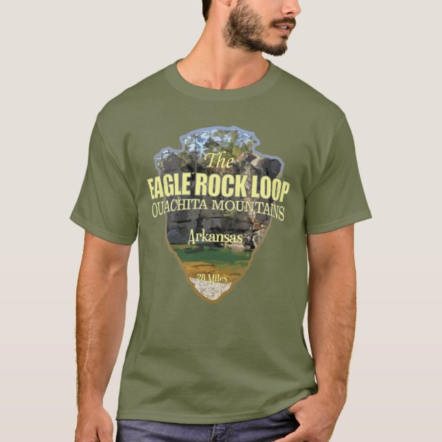 T-shirt Boucle rocheuse d'aigle (flèche) (Devant)