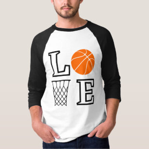 T-shirt Boucles de basket-ball, Lecteur de basket-ball Cad