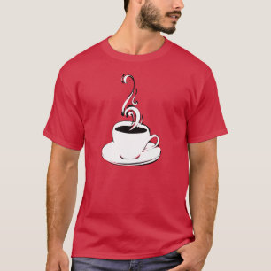 T-shirt boucles de café