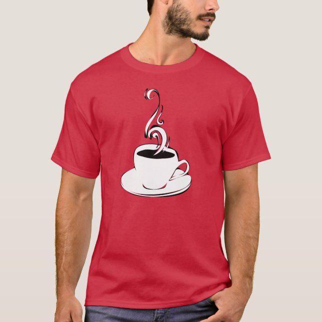 T-shirt boucles de café (Devant)