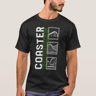 T-shirt Boucles De Dessous de verre Rollercoaster Amusemen