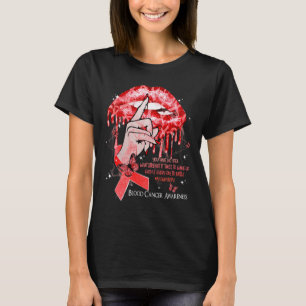 T-shirt Boucles de lèvres Papillons Femmes Cancer du Sang 